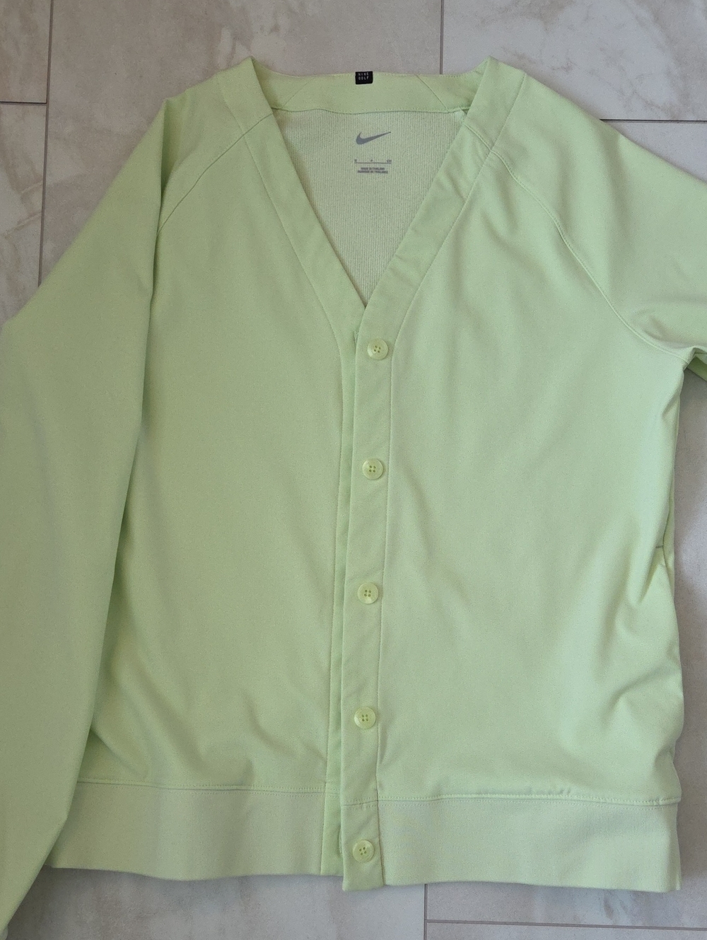 Nike Women’s Pale Green Button-Front Cardigan